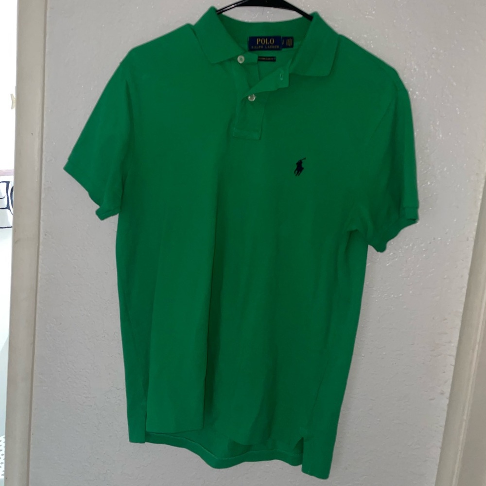 Polo Ralph Lauren Mens Green Polo Size Small